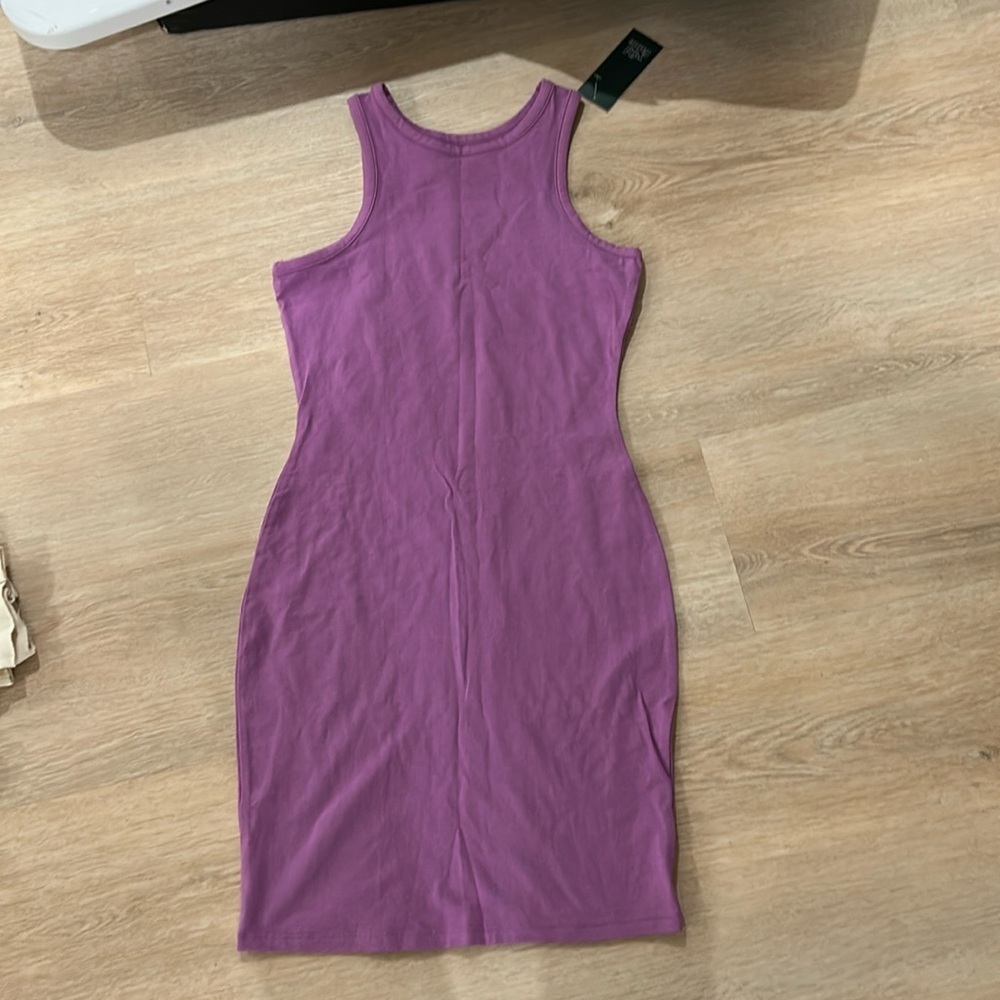 Medium Wild Fable by Target purple cotton body con tank dress sleeveless cute​